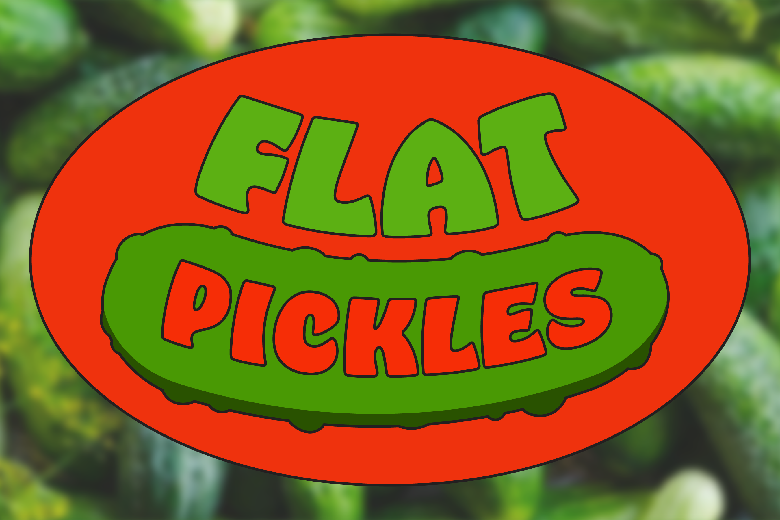 Flat Pickles Sticker